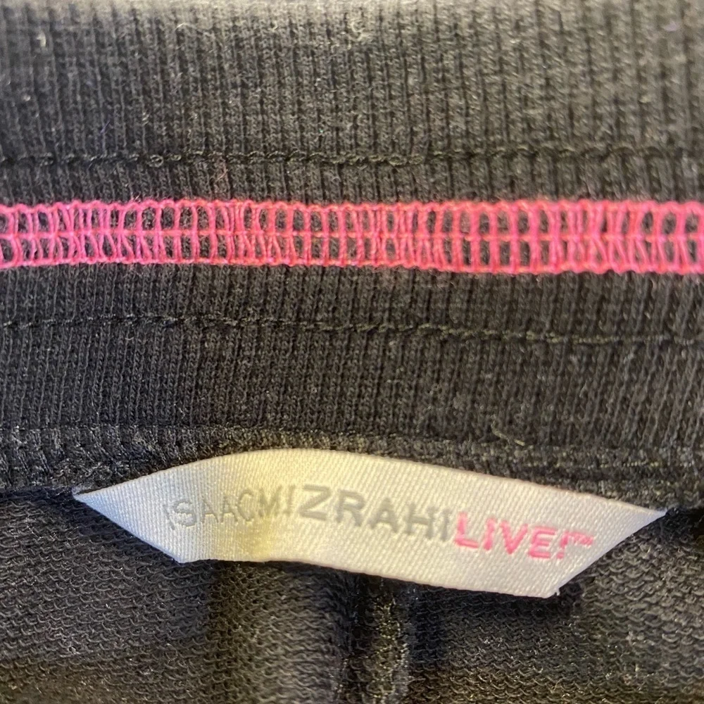 Isaak Mizrahi Black Sherpa Lined Elastic Waist Pants